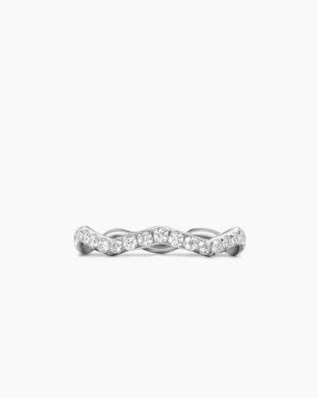 Zig Zag Stax™ Ring|Sterling Silver with Diamonds, 2mm