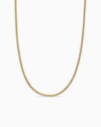 Box Chain Necklace|18K Yellow Gold, 2.7mm