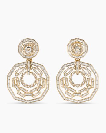 Stax Convertible Drop Earrings|Yellow Gold with Diamonds