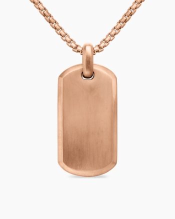Chevron Tag|18K Rose Gold, 35mm