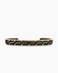 Streamline® Cuff Bracelet|18K Yellow Gold with Forged Carbon, 8.5mm
