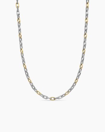 DY Madison® Chain Necklace|Sterling Silver with 18K Yellow Gold, 5.5mm