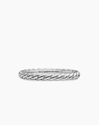 DY Cable Band Ring|Platinum, 2mm