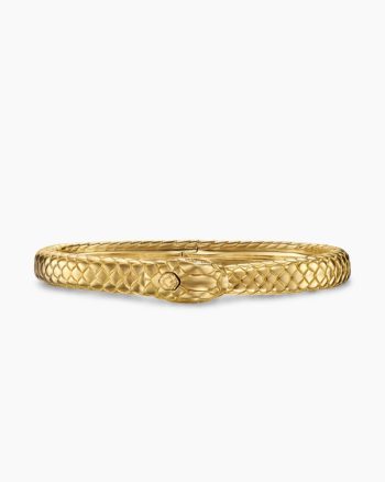 Ouroboros Bracelet|18K Yellow Gold with Diamonds, 8mm