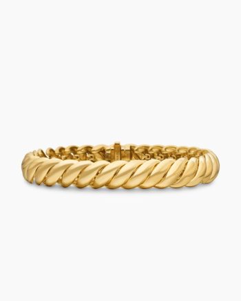 Sculpted Cable Bracelet|18K Yellow Gold, 8.5mm
