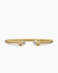 Renaissance® Cablespira® Bracelet|18K Yellow Gold with Diamonds, 3.5mm