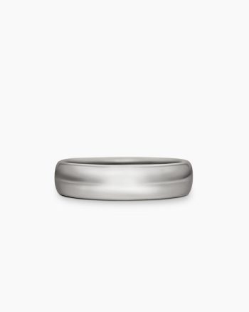 DY Classic Band Ring|18K White Gold, 6mm