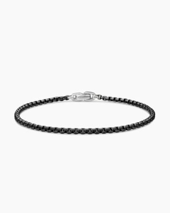Box Chain Bracelet|Stainless Steel and Sterling Silver, 2.7mm