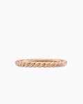 DY Cable Band Ring|18K Rose Gold, 2mm