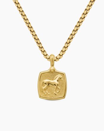 Petrvs® Horse Amulet|18K Yellow Gold, 19mm