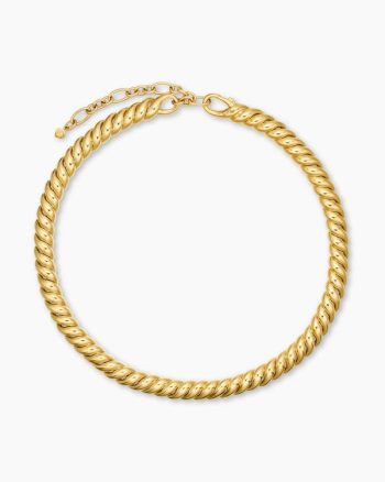 Sculpted Cable Necklace|18K Yellow Gold, 8.5mm