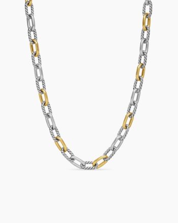 DY Madison® Chain Necklace|Sterling Silver with 18K Yellow Gold, 8.5mm