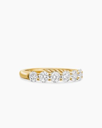 DY Eden Partway Band Ring|18K Yellow Gold with Diamonds, 2.5mm