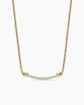 Petite Helena Wrap Station Necklace|18K Yellow Gold with Diamonds, 29mm