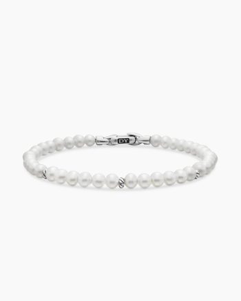 Bijoux Spiritual Beads Bracelet|Pearls and Sterling Silver, 4mm