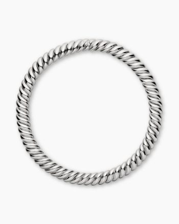 Sculpted Cable Necklace|Sterling Silver, 14mm