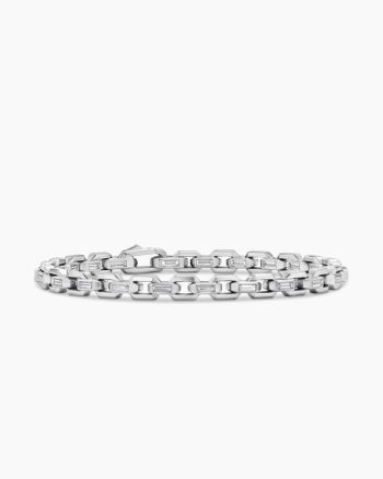 Men's Deco Chain Bracelet|Platinum with Diamonds