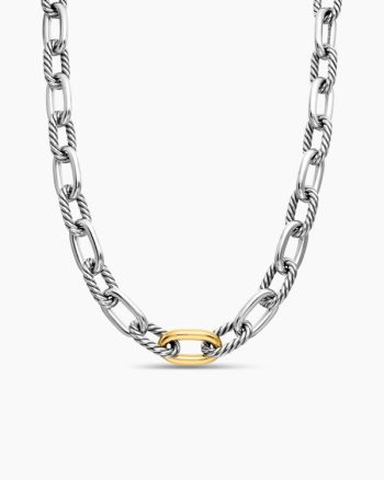 DY Madison® Chain Necklace|Sterling Silver with 18K Yellow Gold, 13.5mm