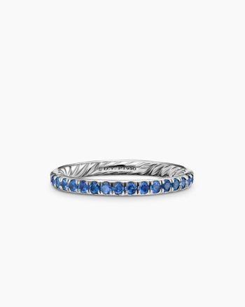 DY Eden Band Ring|Platinum with Sapphires, 2.2mm