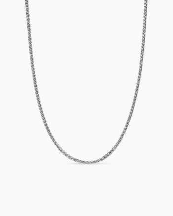 Wheat Chain Necklace|Sterling Silver, 2.5mm