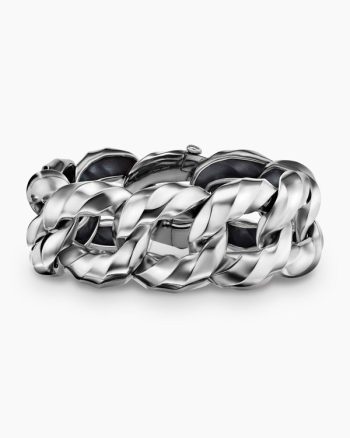 Cable Edge® Curb Chain Bracelet|Sterling Silver, 23mm