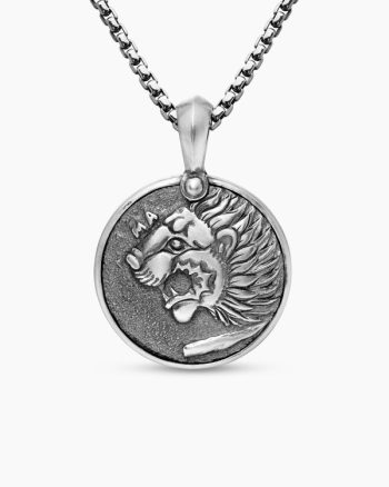 Petrvs® Lion Coin Amulet|Sterling Silver, 25mm