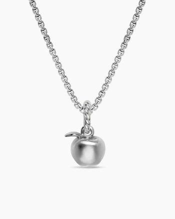 Petite Apple Amulet|Sterling Silver, 10.1mm