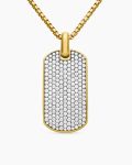 Chevron Tag|18K Yellow Gold with Diamonds, 42mm