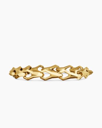 Faceted Link Bracelet|18K Yellow Gold, 9mm