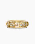 Modern Renaissance® Band Ring|18K Yellow Gold with Diamonds, 6.6mm