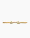 Solari Cablespira® Bracelet|18K Yellow Gold with Diamonds, 2.3mm