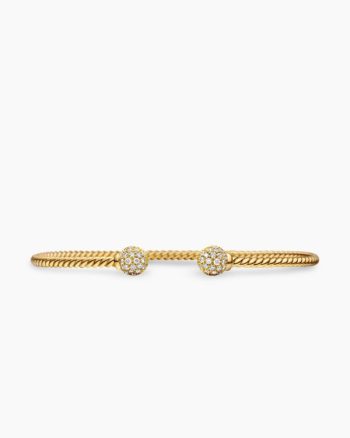 Solari Cablespira® Bracelet|18K Yellow Gold with Diamonds, 2.3mm