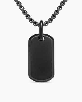 Chevron Tag|Black Titanium, 27mm