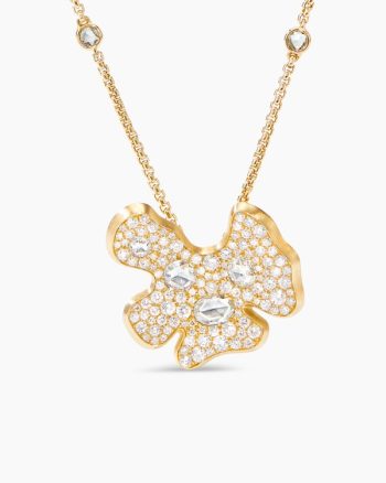 Petals Pendant Necklace|Yellow Gold with Diamonds