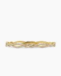 Wisteria® Bangle Bracelet|18K Yellow Gold with Diamonds, 5.4mm