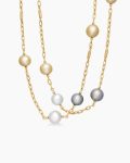 DY Madison® Color Pearl Necklace|18K Yellow Gold with Pearls, 6.2mm