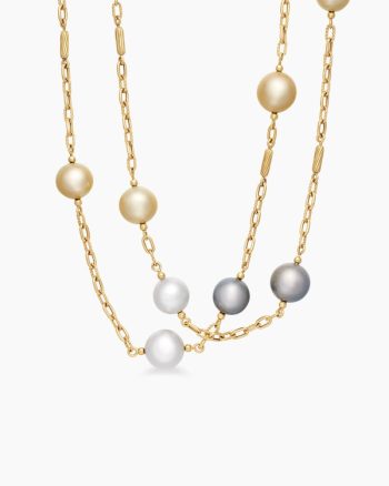DY Madison® Color Pearl Necklace|18K Yellow Gold with Pearls, 6.2mm