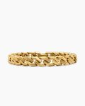 Curb Chain Angular Link Bracelet|18K Yellow Gold, 8.7mm