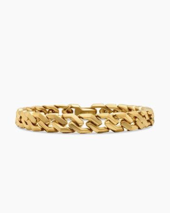 Curb Chain Angular Link Bracelet|18K Yellow Gold, 8.7mm