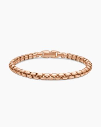 Box Chain Bracelet|18K Rose Gold, 5mm