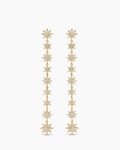 Starburst Drop Earrings|18K Yellow Gold with Diamonds, 70.9mm