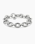 Oval Link Chain Bracelet|Sterling Silver, 12mm