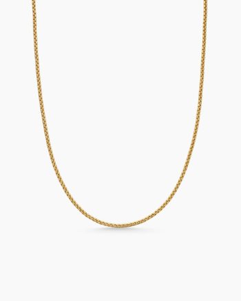 Box Chain Necklace|18K Yellow Gold, 1.7mm