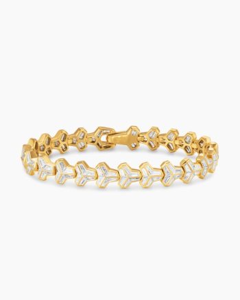 Men's Armory Bracelet|Yellow Gold with Diamonds
