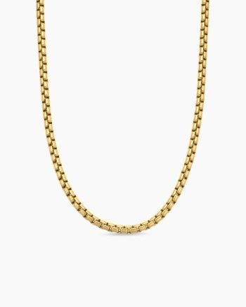 Box Chain Necklace|18K Yellow Gold, 5mm
