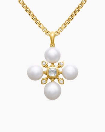 Renaissance® Pearl Pendant|18K Yellow Gold and with Pearls and Diamonds, 29.4mm