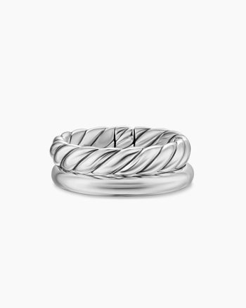 DY Mercer® Two Row Ring|Sterling Silver, 8mm