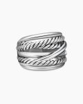 Crossover Ring|Sterling Silver, 17mm