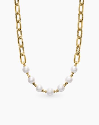DY Madison® Pearl Toggle Chain Necklace|18K Yellow Gold, 11mm