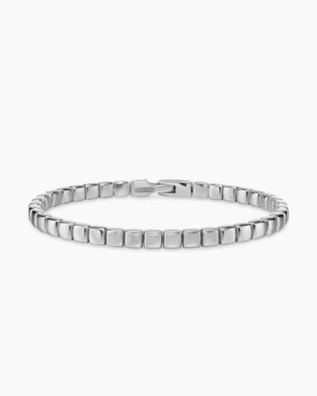 Spiritual Beads Tile Bracelet|18K White Gold, 4.7mm